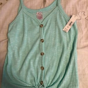 Button down tank top
